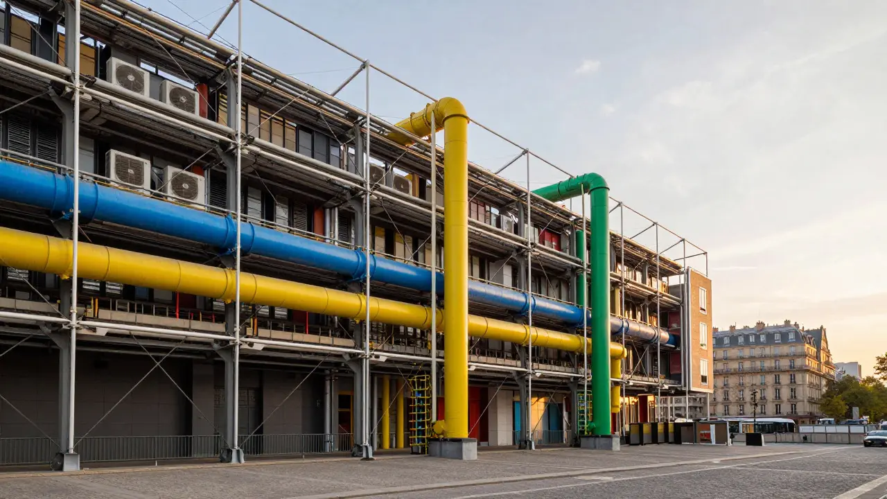 High-Tech Architecture Evolution: From the Pompidou Center to Smart Cities